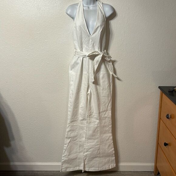 Flying Tomato Halter Plunge Jumpsuit Large - Picture 1 of 6